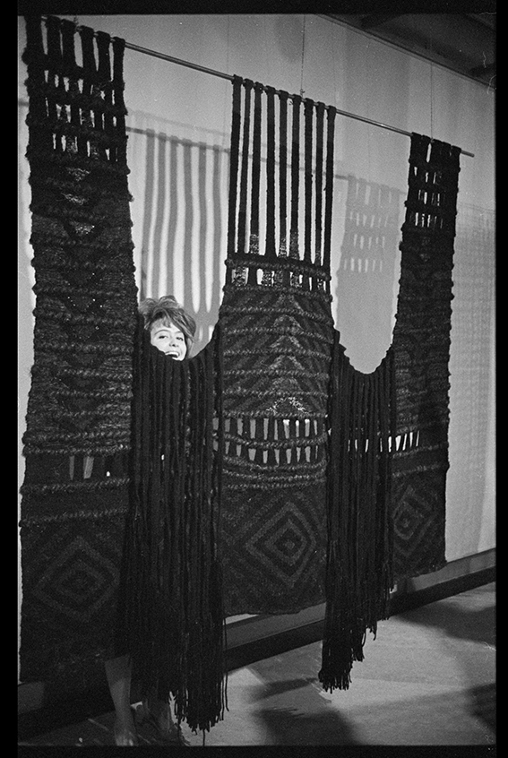 Jagoda Buić, Fallen Angel, 1967. Exhibition at Lausanne Town Hall, 1967.